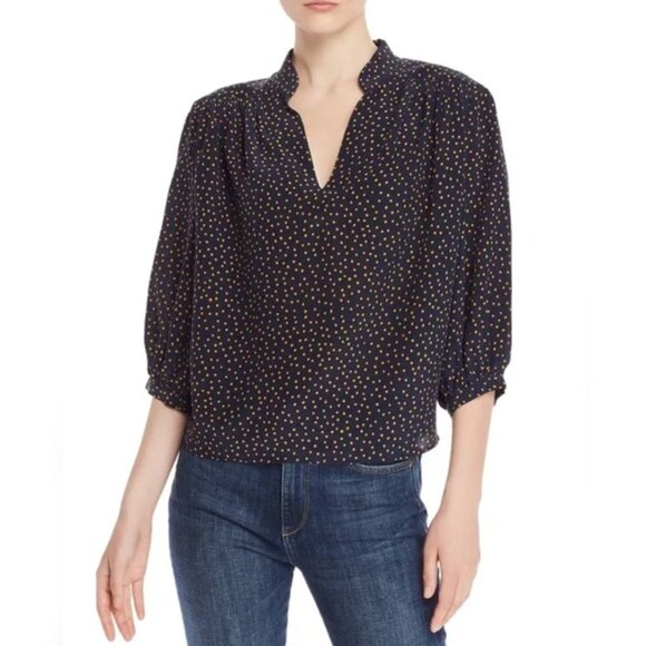 Frame Silk Blouse Cali Polka Dot NWT - Picture 2 of 10